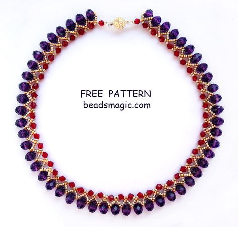 Seed Bead Tutorials, Beaded Necklace Patterns, Diy Jewelry Inspiration, Beading Patterns Free, Bead Weaving Patterns, Necklace Tutorial, Necklace Patterns, Seed Bead Tutorial, Beaded Jewelry Patterns