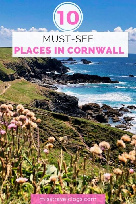 Cornwall Road Trip Itinerary: 7 Days | Top 10 Must-Visit Places Cornwall Photography, Places In Cornwall, The Eden Project, England Travel Guide, Cornwall Beaches, Uk Education, South West Coast Path, North Cornwall, Eden Project