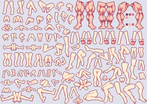 Leg and feet references Nail Bat, How To Pixel Art, Image Pixel Art, Character Sprite, Piskel Art, Pixel Characters, Pixel Animation, Pixel Art Tutorial, 8bit Art