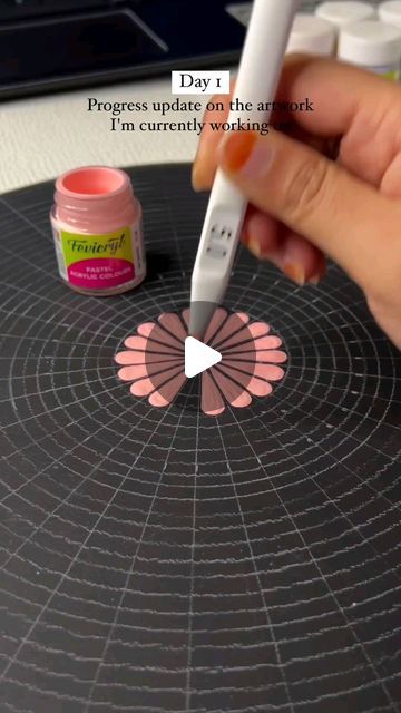 Paint Mandala Art, Acrylic Mandala Art, Mandala Art With Acrylic Paint, Pastel Mandala Dot Art, Mandala Art With Paint, Beginner Mandala Art, How To Do Mandala Art, Dotting Mandala Art, Mandala Dotting Art