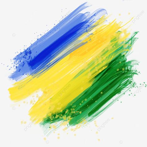 Tricolor Flag, Tricolour Flag, Brazilian Flag, Confetti Background, Brush Background, Brazil Flag, Remove Background From Image, Brazil Colors, Watercolor Png