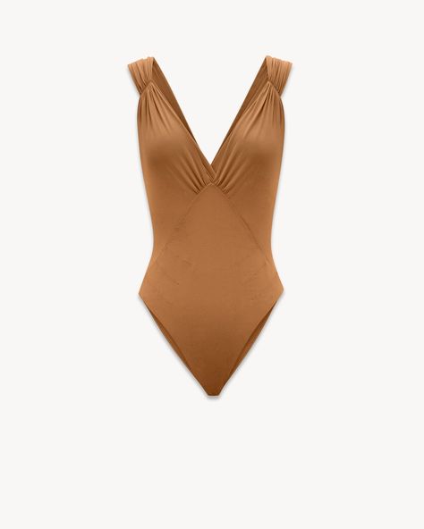 Cross-back bodysuit in silk muslin | Saint Laurent | YSL.com Crossbody Bags For Travel, Card Case Wallet, Boot Pumps, Handbag Shoes, Slingback Pump, Pant Shirt, Small Leather Goods, Boot Sandals, Dress Pants