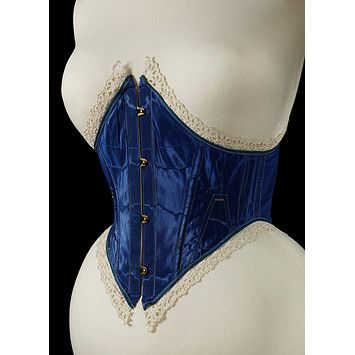 1860s Corset, 1860 Fashion, Victorian Corset, Corset Fashion, Vintage Corset, Lace Tights, Corsets And Bustiers, Underbust Corset, Ropa Diy