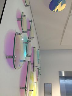 Chromatic Aesthetic, Science Installation, Dichroic Glass Art, Lightbox Art, Glass Art Installation, Mirror Installation, Kiln Formed Glass, Glass Structure, Glass Installation