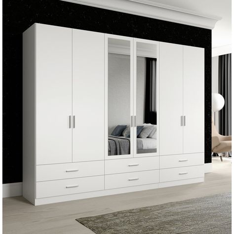 An extremely capacious wardrobe will be a perfect complement to the arrangement of a bedroom, dressing room or hall. Divided into three parts, the space inside the wardrobe provides plenty of space for storing clothes, bed linen and other everyday items. The elegant appearance of the furniture will fill the room with a cosy and romantic character. Bedroom Cupboard Designs Sliding Wardrobe, Wardrobe Inside Design, Wardrobe Closet Bedroom, Gray Living Room Design, Modern Apartment Living Room, Bedroom Built In Wardrobe, Bedroom Cupboards, Modern Cupboard Design, Bedroom Interior Design Luxury