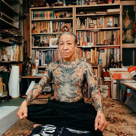 Horiyoshi Iii Tattoo, Iii Tattoo, Bosozoku Fashion, Yakuza Style Tattoo, Tatuajes Irezumi, Horiyoshi Iii, Japanese Tattoo Artist, Famous Tattoo Artists, Full Tattoo