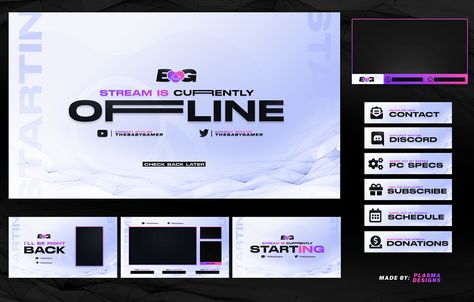 Stream Packages / LiveStream Graphics on Behance Stream Package Design, Twich Streams Logo, Live Streaming Design, Stream Overlay Design, Stream Layout, Banner Maker, G Logo Design, Twitch Streaming Setup, Stream Design