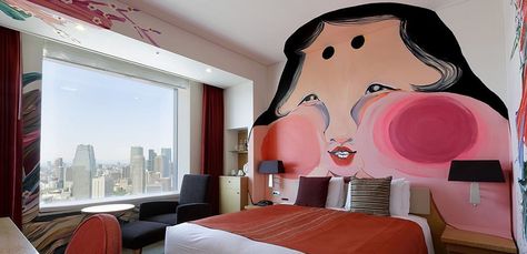 Review: Park Hotel Tokyo – Artistic Rooms With Amazing Views Cinderella Room, Hotel Room Service, Themed Hotel Rooms, Artist Room, Hotel Bedrooms, Artistic Room, Art Hotel, Tokyo Hotel, Tokyo Art