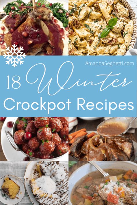 Crockpot Comfort Food Recipes Winter, Winter Crockpot Recipes Comfort Foods, Crockpot New Years Meals, Crock Pot Recipes For Winter, New Crockpot Recipes 2022, Winter Stews Crockpot, Crock Pot Recipes Winter, Crockpot Holiday Meals, Winter Crockpot Dinners