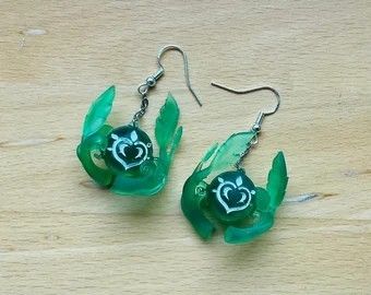 Genshin Accessories, Genshin Earrings, Genshin Impact Earrings, Uv Resin, Unique Earrings, Cute Jewelry, 3d Printed, Things To Buy, Genshin Impact