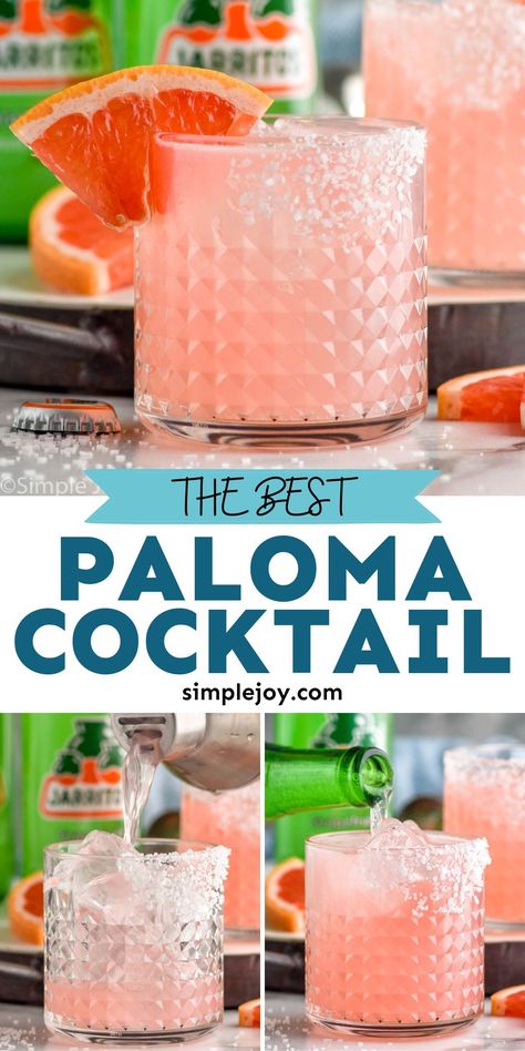 My Paloma recipe is the perfect delicious cocktail with a great low calorie option. If you like margaritas you will love this great drink. Low Calorie Cocktails Recipes, Paloma Drink, Low Calorie Alcoholic Drinks, Paloma Recipe, Low Calorie Cocktails, Paloma Cocktail, Tequila Drinks, Boozy Drinks, Fizzy Drink