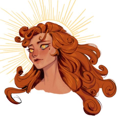 The Sun Personified, Sun As A Person Drawing, The Sun As A Person Art, Sun Deity Art, Sun Witch Art, Sun Goddess Aesthetic, Sun God Art, Sun Character Design, Sun Goddess Art