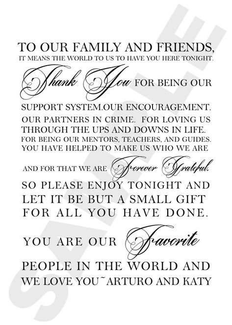 50th Wedding Anniversary Decorations, Ceremony Script, Thank You Poster, Napkin Cards, Note Printable, Thanks Words, Big Wedding Rings, Wedding Ceremony Script, Wedding Anniversary Decorations