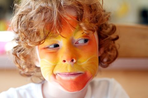 Lorax face paint Lorax Face Paint, Class Crafts, Face Paints, Face Painting Designs, The Lorax, Lip Sync, Painting Designs, School Events, Facepaint