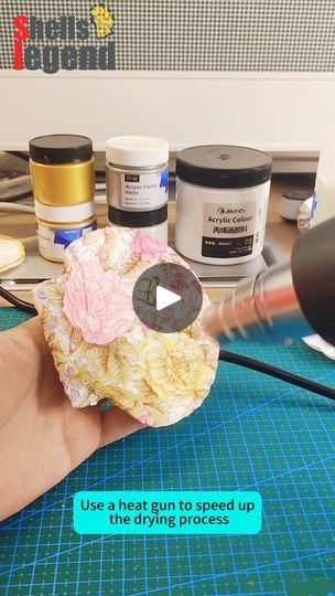 Scallop Shell Decoupage DIY Tutorial  #diy #shellideas
Shellslegend - Buy Large Oyster Shells for Crafts | By Shellslegend | Facebook Decoupage Oyster Shells, Scallop Shell Craft, Shell Decoupage, Shell Craft, Decoupage Diy, Scallop Shell, Oyster Shells, Scallop Shells, Shell Crafts