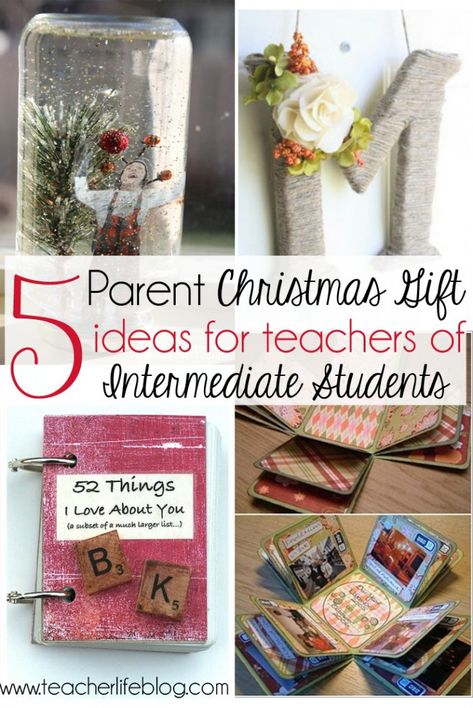 5 DIY and Inexpensive Parent Christmas Gift ideas for teachers of 'big kids'! These ideas are great for intermediate and middle school teachers to make with their students so they have something to take home and give to their families! Gifts From Students To Parents, Upper Elementary Christmas, Classroom Christmas Gifts, Parent Holiday Gifts, Christmas Classroom Treats, School Christmas Gifts, Gift Ideas For Teachers, Students Christmas, Student Christmas Gifts