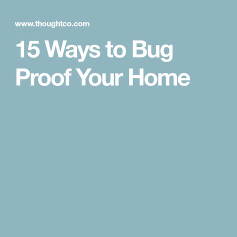 15 Ways to Bug Proof Your Home Enzyme Cleaner, Pest Prevention, Flea Spray, Insect Spray, Flea Control, Flea Prevention, Bug Control, Insect Pest, Insect Control