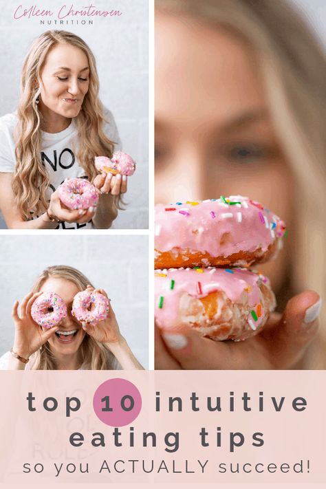 10 intuitive eating tips Colleen Christensen, Hunger Scale, Improve Body Image, Millennial Generation, Image Positive, Anti Dieting, Food Rules, Eating Tips, Intuitive Eating