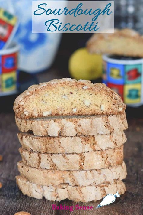 Sourdough Discard Biscotti Recipes, Sourdough Biscotti Recipe, Sourdough Biscotti, Sourdough Cookies, Fermentation Station, Biscotti Recipes, Sourdough Recipe, Sourdough Starter Discard Recipe, Starter Recipes