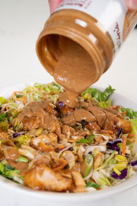 Peanut Butter Jar Dressing | 12 Tomatoes Peanut Butter Jar Dressing, Peanut Butter Jar Sauce, Peanut Sauce From Peanut Butter Jar, Leftover Peanut Butter Jar Sauce, Peanut Butter Soy Sauce Dressing, Raw Veggie Recipes, Peanut Butter Salad Dressing, Peanut Salad Dressing, Peanut Butter Dressing