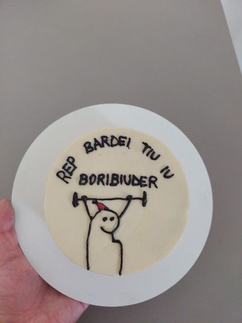 Bento Cake Academia, Bolo Crossfit, Cake Meme, Cake For Boyfriend, Gym Boy, Funny Birthday Cakes, Bento Cake, Bday Girl, Boy Birthday Cake