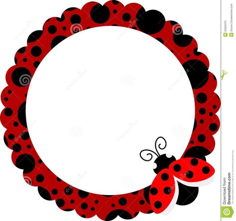 Ladybug Frame, Kitchen Printables, Ladybug Birthday Party, Ladybug Theme, Anniversaire Diy, Park Birthday, School Frame, Ladybug Birthday, Ladybug Party