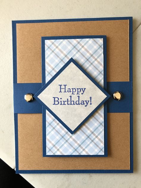 Art’s  birthday card 2020 Birthday Cards For Males, Homemade Birthday Cards For Men, Male Cards Handmade, Men’s Cards, Happy Father's Day Cards Diy, Stampin Up Birthday Cards For Guys, Men’s Birthday Cards, Birthday Cards For Guys, Handmade Birthday Cards For Men