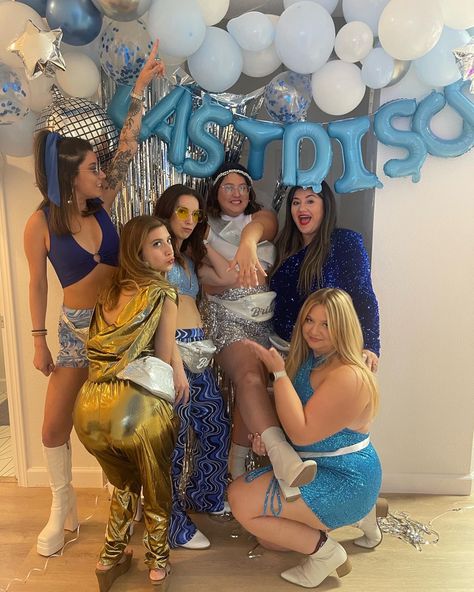 Blue Disco Bachelorette Party, Blue Bachelorette Party, Last Disco Bachelorette Party, Last Disco Bachelorette, Disco Bachelorette Party, Bach Weekend, Last Disco, Disco Bachelorette, Blue Vibes