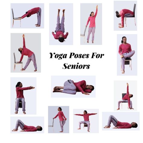 Yoga For Seniors: 13 Yoga Poses For Seniors | Jen Reviews Yoga Poses For Seniors, Couple Yoga, Moving Ideas, Wall Yoga, Chair Pose Yoga, Yoga For Seniors, Couples Yoga, Yoga For Balance, Yoga Mom