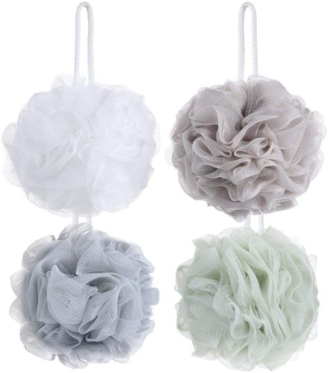 8 Pack Mesh Pouf Bath Sponge - Mesh Loofah Body Exfoliating Shower Ball Shower Sponge : Amazon.co.uk: Beauty Body Exfoliating, Silky Smooth Skin, Exfoliating Sponge, Shower Puff, Desain Pantry, Bath Sponges, Loofah Sponge, Scrub Sponge, Bath Ball