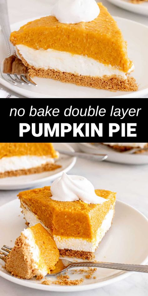 Creamy Pumpkin Pie Recipe, Double Layer Pumpkin Pie, Pudding And Cool Whip, Pumpkin Pie Ingredients, Sugar Free Pumpkin Pie, Pumpkin Cream Pie, Whipped Pumpkin, Classic Pumpkin Pie, Pumpkin Cream Cheese Pie