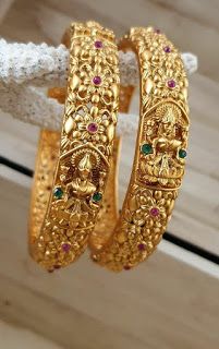 Temple Bangles, Gold Bangles Indian, Gold Bangle Set, Bangles Gold, Wedding Jewellery Collection, Bridal Fashion Jewelry, Jewelry Bracelets Gold, Bridal Bangles, Bangles Jewelry Designs