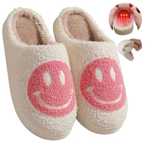 Valentine's Day Smile Face Slippers, Happy Face Slippers, Cute Slippers, Slippers For Women, Cute Smile, Happy Face, House Slippers, Smile Face, Unisex Design