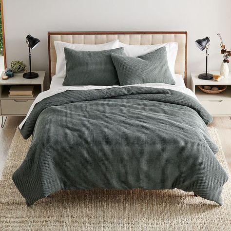 This lightweight comforter set is perfect to keep you comfortable on a warm night.Gift Givers: This item ships in its original packaging. If intended as a gift, the packaging may reveal the contents. This lightweight comforter set is perfect to keep you comfortable on a warm night.Gift Givers: This item ships in its original packaging. If intended as a gift, the packaging may reveal the contents. Soft & cozy Breathable Sewn closedTWIN/TWIN XL 2-PIECE SET Comforter: 90" x 69" Sham: 20" x 26"F Waffle Comforter, Linen Comforter, King Size Comforter Sets, Green Comforter, Teen Boy Bedroom, Sanctuary Bedroom, Comfortable Bedroom, Lightweight Comforter, Black Bedding