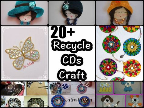 We have rounded up 20+ Brilliant Recycle Old CDs Craft Ideas for you to consider. Hope these ideas can give you some inspiration. Dvd Crafts, Dvd Craft, Crafts With Cds, Recycled Cd Crafts, Cd Recycle, Buzzfeed Gifts, Cd Crafts Diy, Old Cd Crafts, Recycled Cds