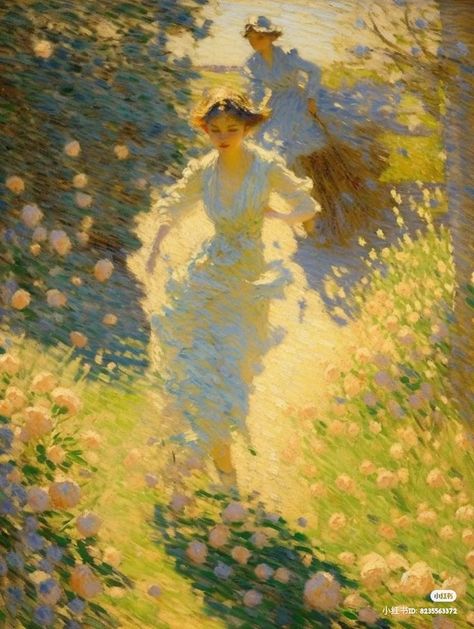 Modern Impressionism, Old Paintings, Ap Art, Impressionist Art, Impressionist Paintings, Romantic Art, Ethereal Art, Dreamy Art, Art Studies