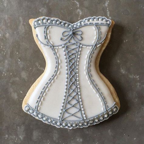 Corset Cookies, Silver Corset, Lingerie Cookies, Purple Frog, Frog Cookies, Royal Iced Cookies, Crazy Cookies, Boozy Desserts, Best Sugar Cookies