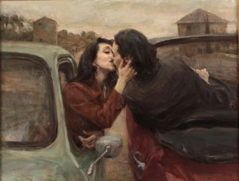 Ron Hicks, Art Romantique, Art Amour, Abstract Techniques, Romantic Paintings, Illustrator Design, Art Of Love, Romance Art, David Hockney