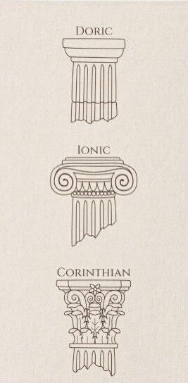 Greek Columns, Istoria Artei, Ancient Greek Art, Greek Tattoos, Roman Architecture, Architecture Drawing Art, Greek Art, Architecture Sketch, Kylie Cosmetics