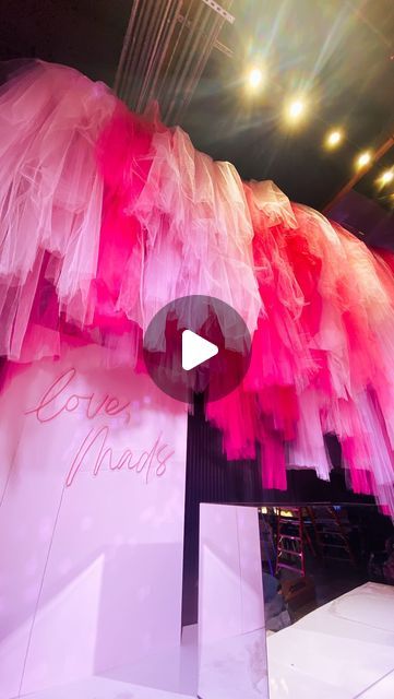 Corrie Sullivan on Instagram: "Lots of bright pinks and lots of tulle for this one with @sugar_la 💖 #CorrieInColor 

Mitzvah stage backdrop, immersive tulle photo booth and touches of fabric throughout the dance floor moment with @wildchildparty ✨" Tulle Backdrop, Stage Backdrop, Event Ideas, The Dance, Dance Floor, Bright Pink, Photo Booth, In This Moment, Pink