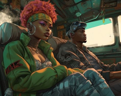 uploaded by @nonolithic on tumblr / cyberpunk afro futurism street wear fashion character art Afro Futurism Art, Blk Art, Afro Futurism, Fashion Character, Futurism Art, Street Wear Fashion, Art Alevel, Dope Art, Futurism