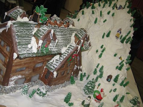 Gingerbread House Competition, Homemade Gingerbread House, Ski Village, Gingerbread House Parties, Gingerbread House Designs, Gingerbread Party, Ski Cabin, Gingerbread Village, Craft Festival