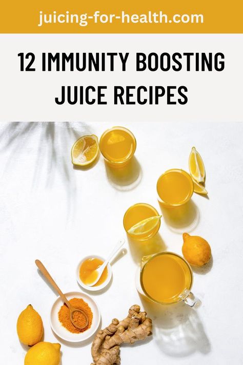 12 IMMUNITY BOOSTING JUICE RECIPES Booster Juice Recipes, Immunity Drink, Easy Juice Recipes, Healthy Nutrition Plan, Nutrition Drinks, Health And Fitness Magazine, Smoothie Diet Plans, Healthy Diet Tips, Juicing For Health