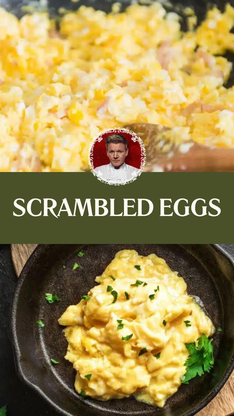 Gordon Ramsay Scrambled Eggs Oven Scrambled Eggs Recipes, Recipes With Scrambled Eggs, Best Scrambled Eggs Recipe, Gordon Ramsay Eggs, Gordon Ramsay Scrambled Eggs, Scrambled Egg Recipes, Scrambled Eggs Breakfast, Gordon Ramsay Dishes, Gordon Ramsay Recipes