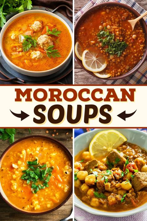 Moroccan Soups Moroccan Recipes Authentic, Lentil And Chickpea, Moroccan Chickpea Soup, Chicken Lentil Soup, Moroccan Lentil Soup, Moroccan Soup, Moroccan Vegetables, Moroccan Carrots, Turkey Spices