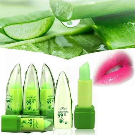 Aloe Vera Jelly, Plant Makeup, Aloe Vera Lip Balm, Balzam Na Pery, Makeup Moisturizer, Wet Lips, Moist Lips, Jelly Lipstick, Color Changing Lipstick