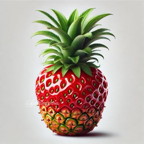 Would you eat this Pineberry? #pineapple #strawberry Pineapple Strawberry, Watermelon, Pineapple, Quick Saves