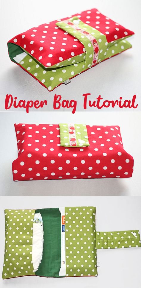 I really enjoy sewing these diaper bags and then giving them as gifts. It's also pretty quick :) Have fun sewing :) Nappy Bag Pattern, Diaper Clutch Pattern Free, Diaper Bag Pattern Free, Clutch Pattern Free, Bag Free Sewing Pattern, Diy Diaper Bag, Clutch Pattern, Tote Bag Tutorial, Pouch Diy