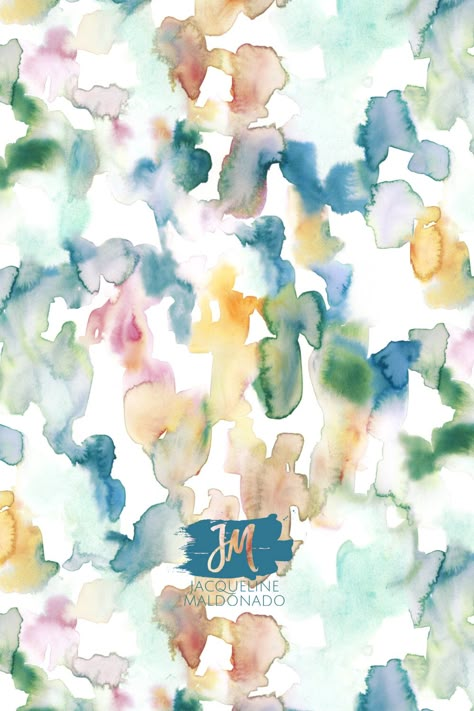 Fabric Print Inspiration, Digital Print Design Pattern, Watercolor Fabric Pattern, Textile Patterns Design Prints, Digital Print Fabric Design, Designer Portfolio Website, Pattern Design Portfolio, Watercolor Pattern Design, Jacqueline Maldonado