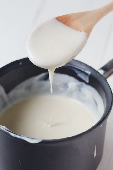 This classic master sauce is made with milk, butter, and flour and it's incredibly useful in the kitchen in ways both large and small. Making White Sauce, Béchamel Sauce, French Sauces, White Sauce Recipes, Macaroni N Cheese Recipe, 3 Ingredient Recipes, Bechamel Sauce, Sausage Gravy, Tasty Pasta